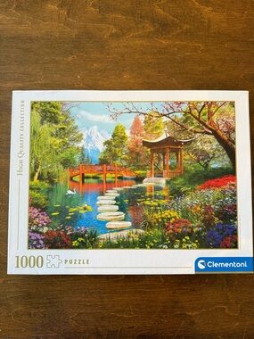 1000-Piece Scenic Garden Puzzle - Multicolor